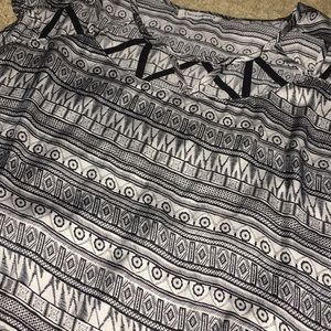 Black and white shirt